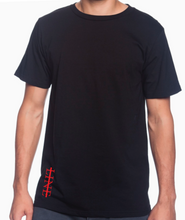 Load image into Gallery viewer, Black vertical logo T
